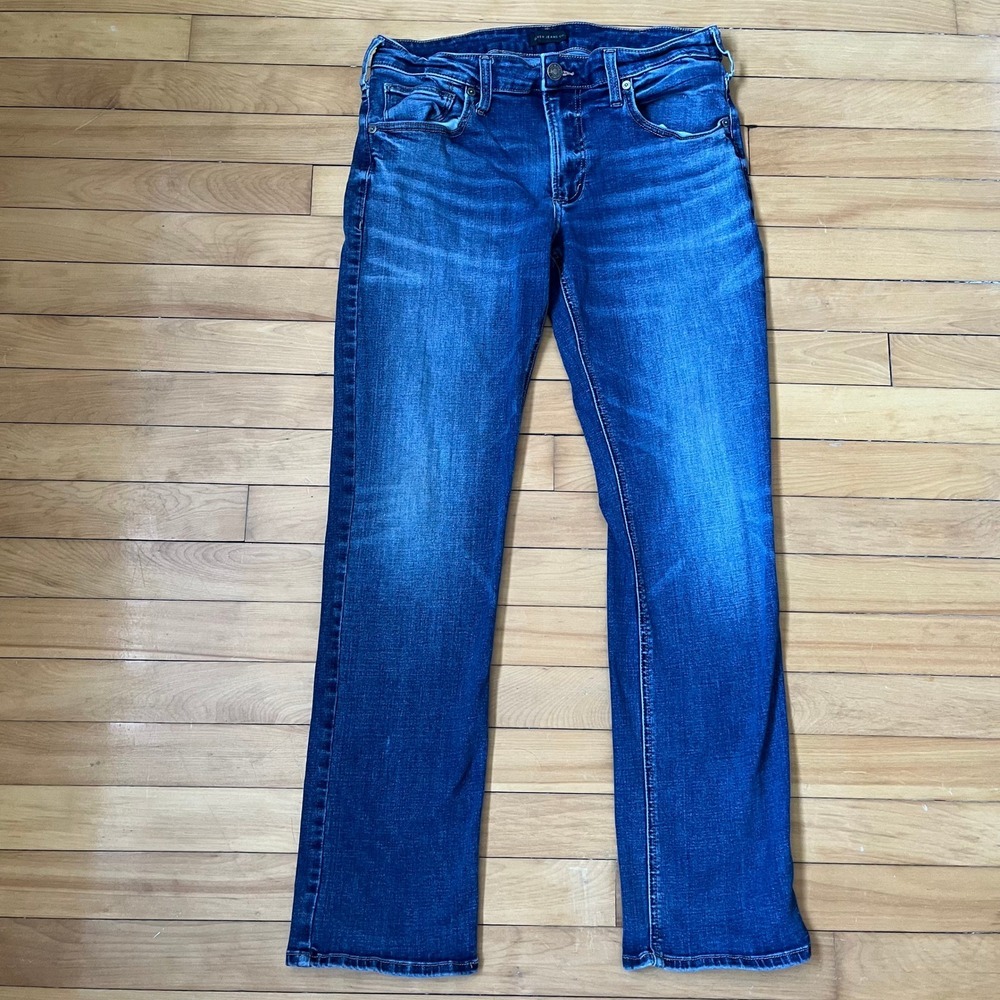 Silver Jeans Co Allan Mens Jeans 34x32 Medium Wash Blue